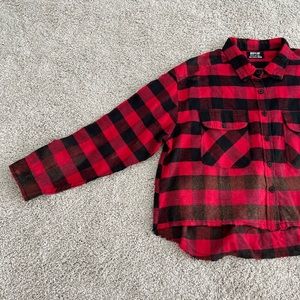 Jolie and Joy Red and Black Plaid Flannel ❤️🖤